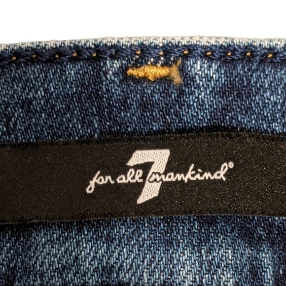 7 for all mankind ankle boot slim illusion Italian fabric jeans size 27 - Picture 2 of 12